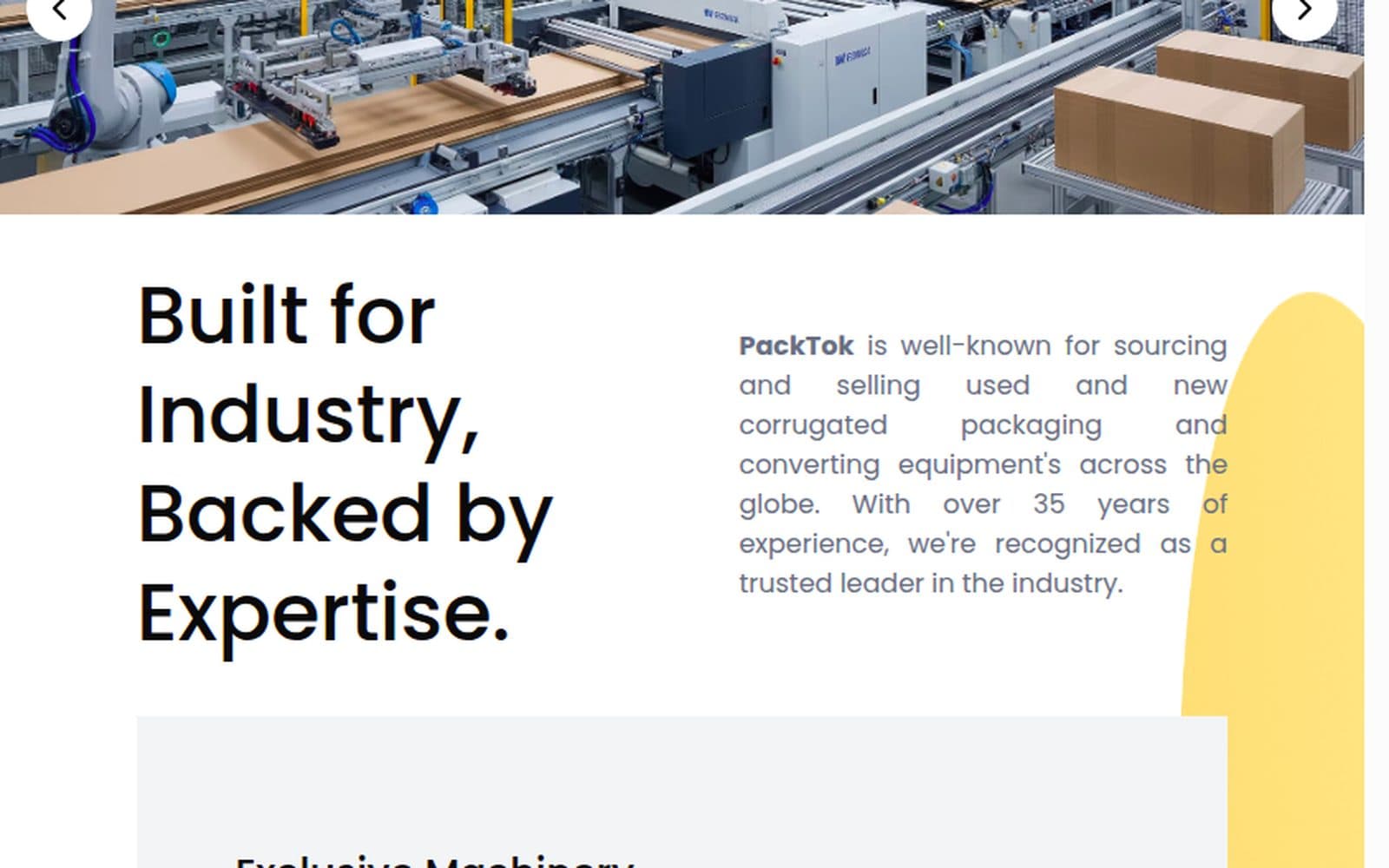 Packtok project preview